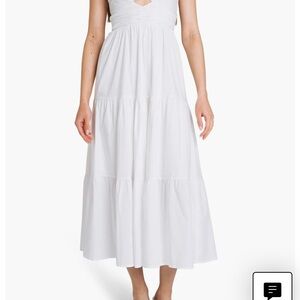 Victoria Tiered Ruffle Stretch Cotton Dress